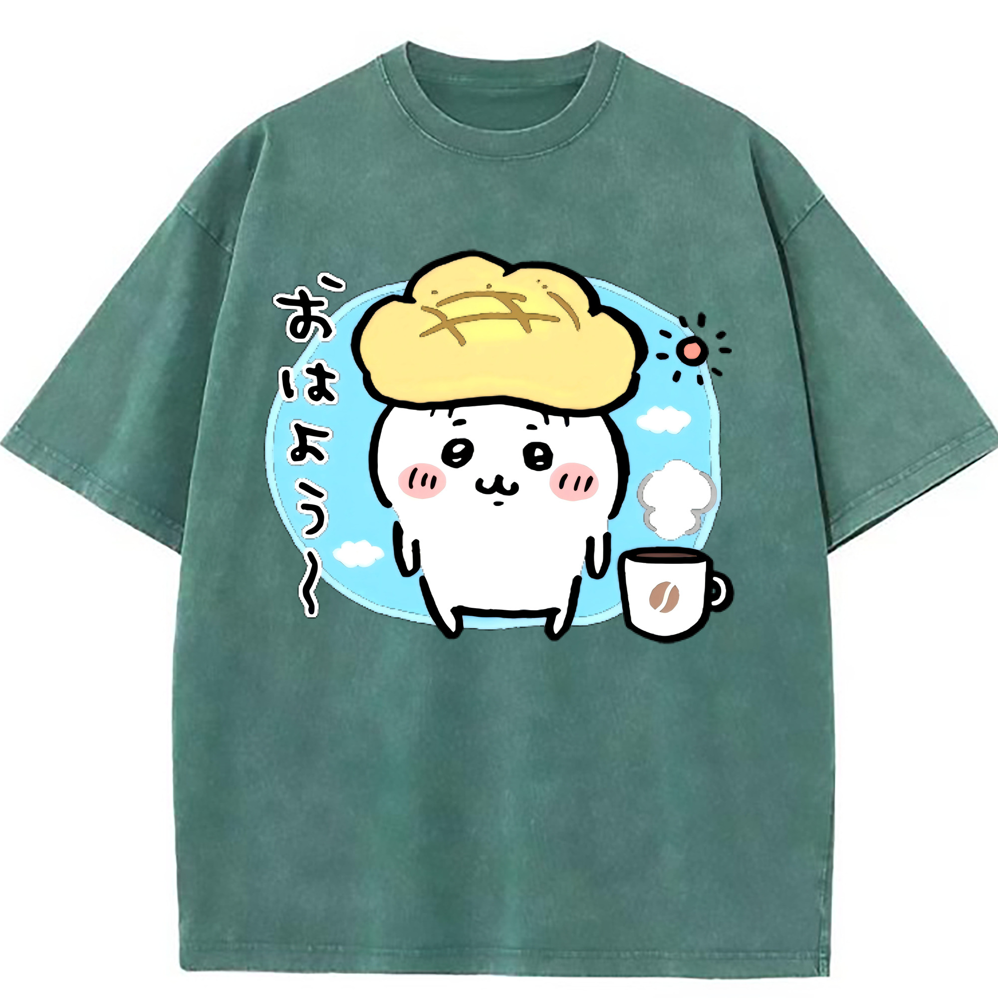 （画像用） ちいかわ ちいかわ Chii-kawa chiikawa 綿100% ヴィンテージ風 半袖Tシャツ（フロントプリント）